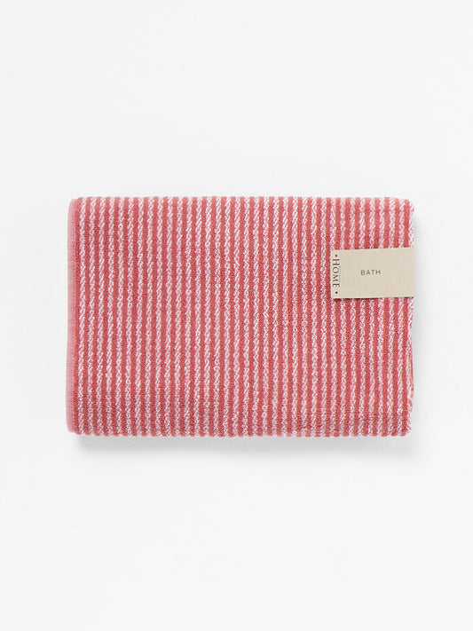 Westside Home Withered Rose Thin Striped Bath Towel