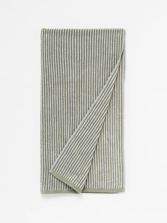 Westside Home Mint Striped Bath Towel