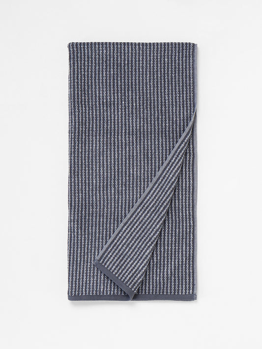 Westside Home Grey Striped Bath Towel