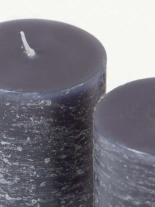Westside Home Set of 6 Navy Votive Cylindrical Candles