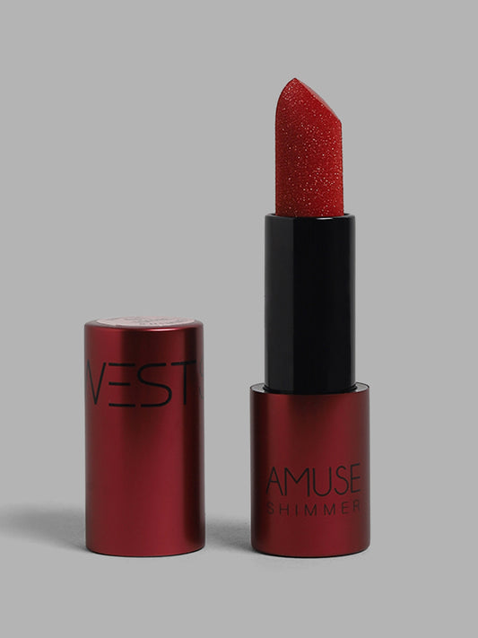 Studiowest Amuse Shimmer 01 Rouge Red Lipstick - 4 g