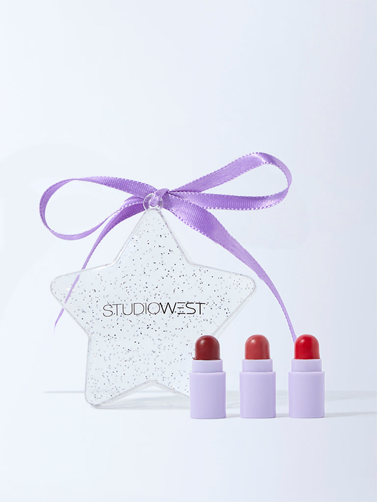Studiowest Glitzy Mini Lipsticks Berry - Pack of 3
