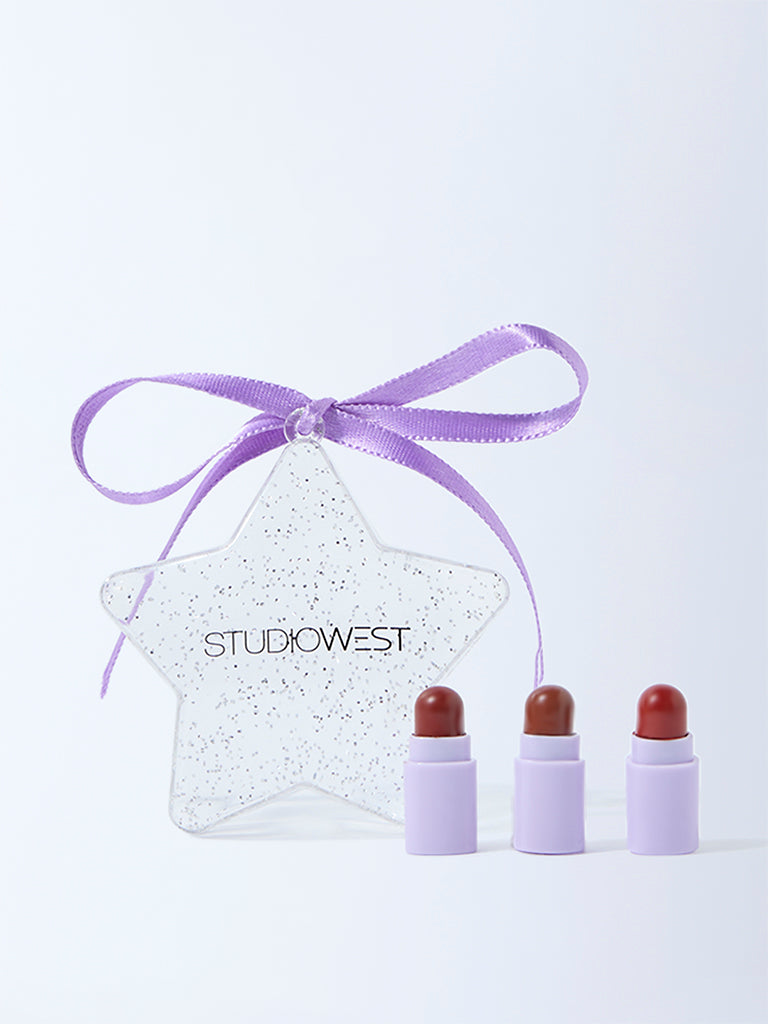 Studiowest Glitzy Mini Lipsticks Brown - Pack of 3