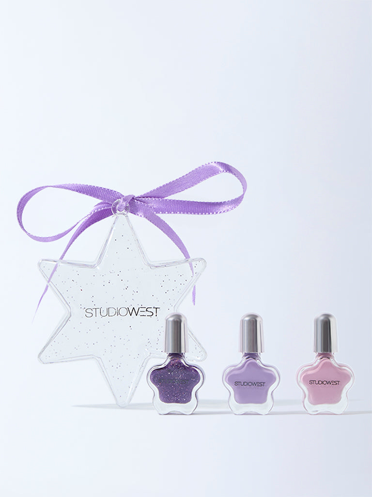 Studiowest Glitzy Minis Nail Color Lilacs - Pack of 3