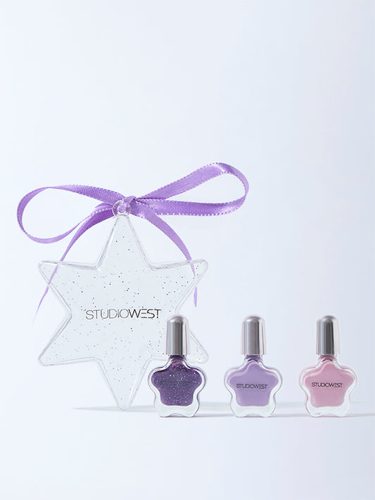 Studiowest Glitzy Minis Nail Color Lilacs - Pack of 3