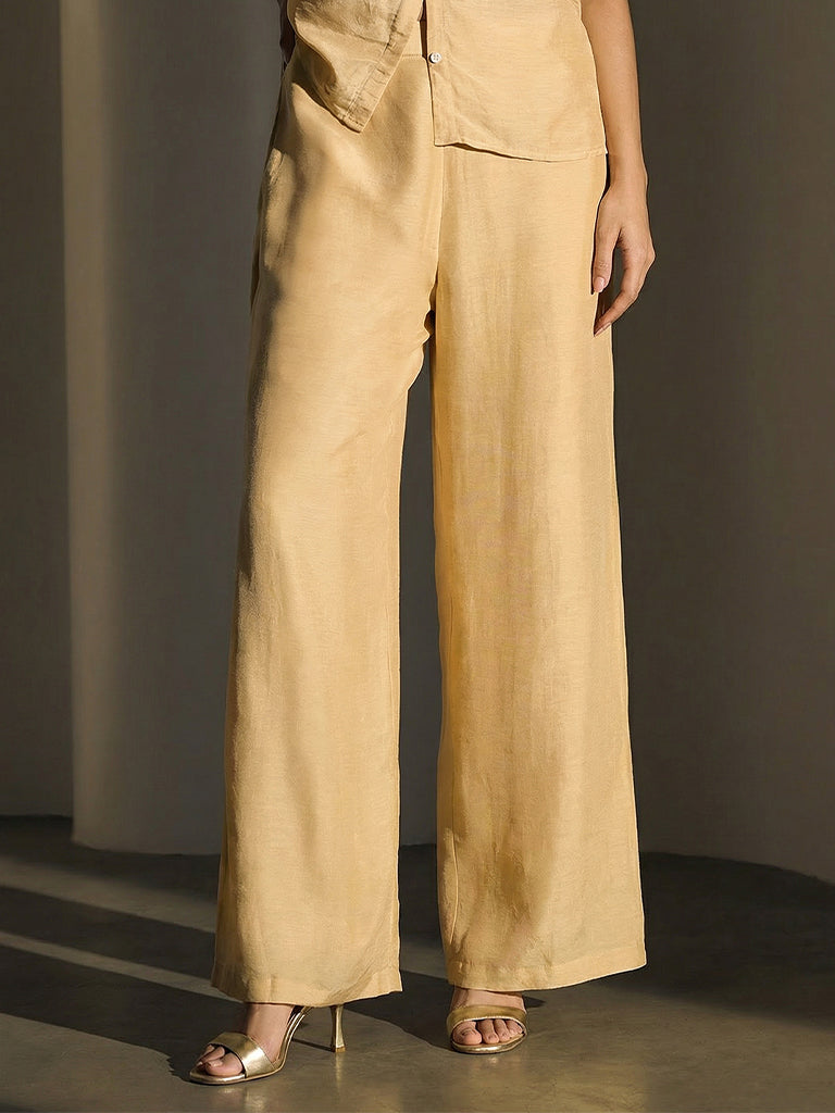 Samoh Straight-Leg Pants - Cream