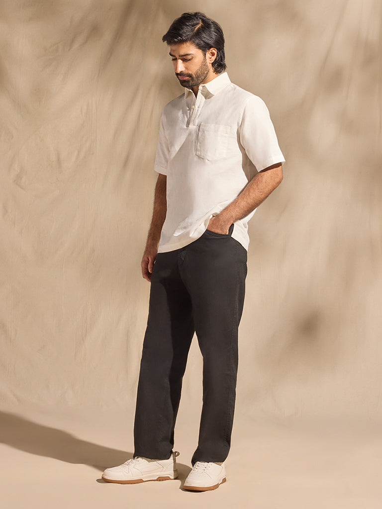 Samoh Solid Shirt - White