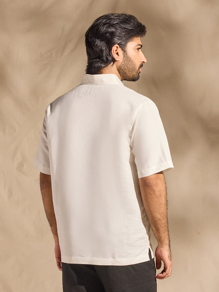 Samoh Solid Shirt - White