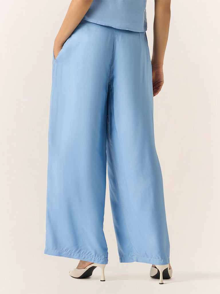 Wide-Leg Pants – Blue