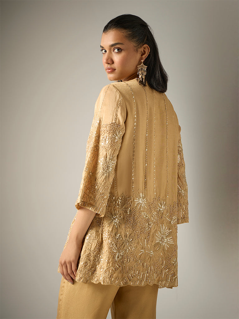 Embellished Kurta – Gold