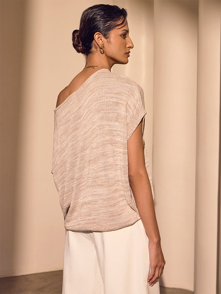 Knitted Top – Beige