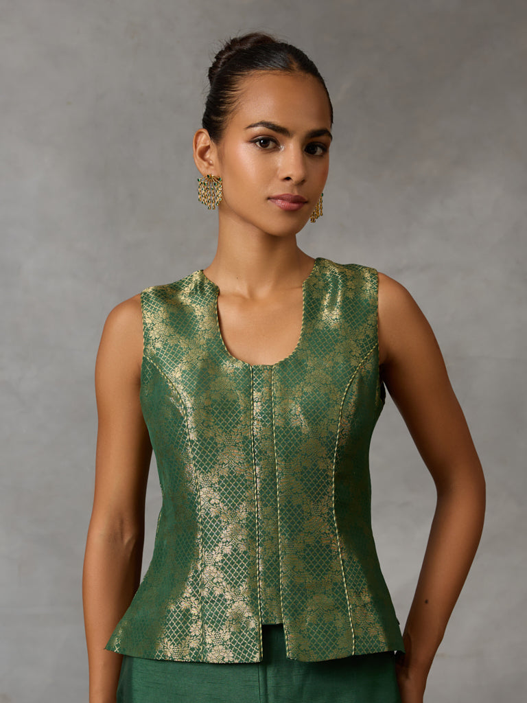 Jacquard Top - Green