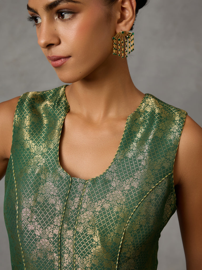 Jacquard Top - Green