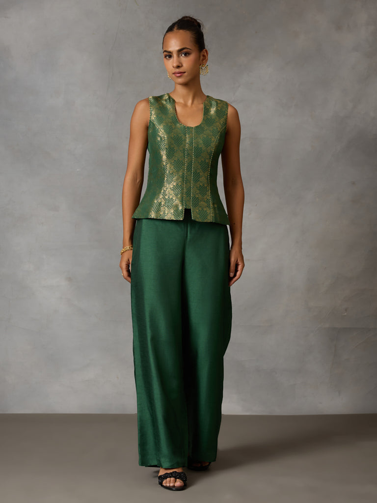 Jacquard Top - Green
