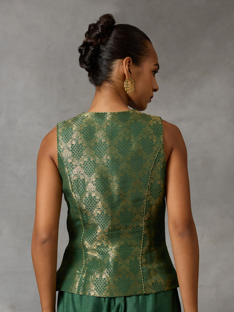 Jacquard Top - Green
