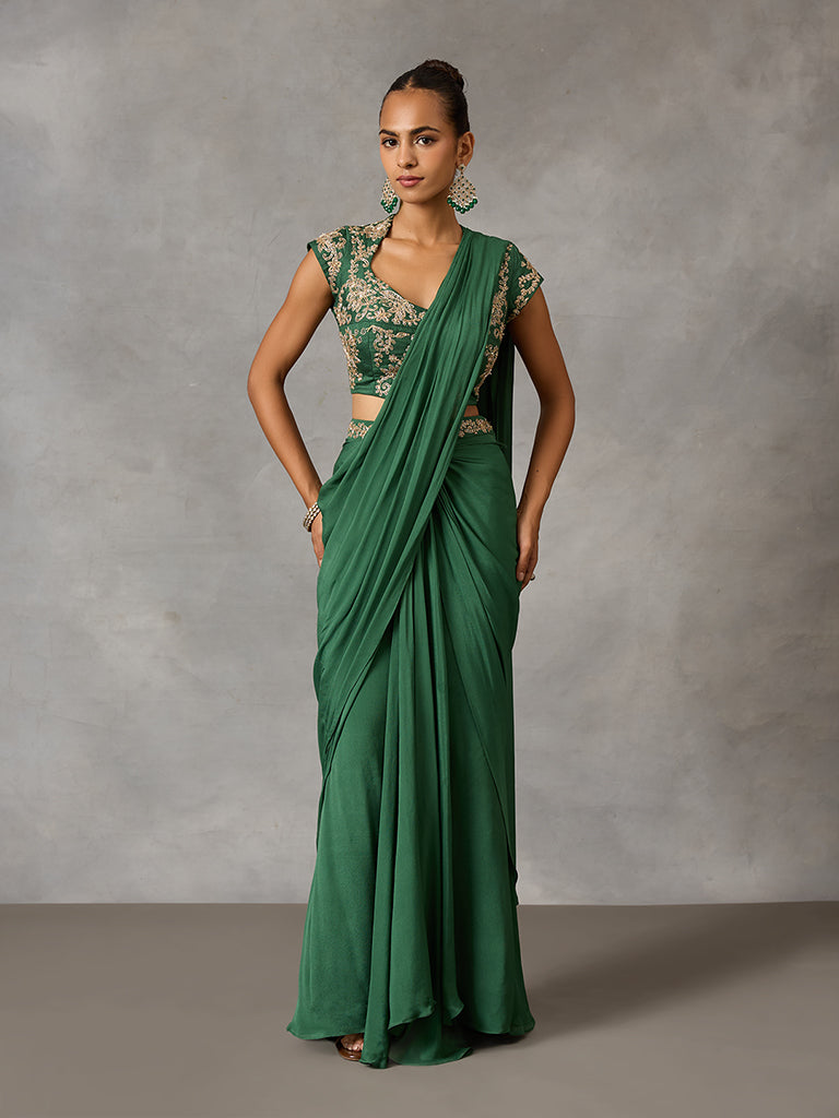 Embroidered Blouse - Green
