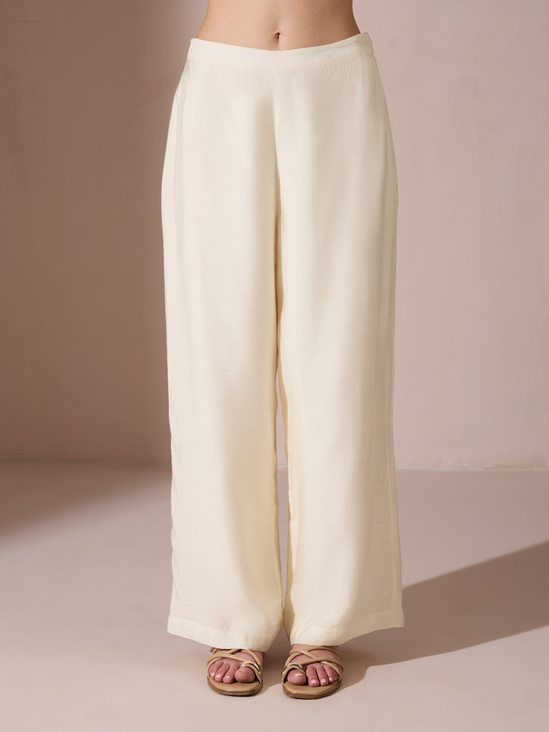 Straight Pants – White