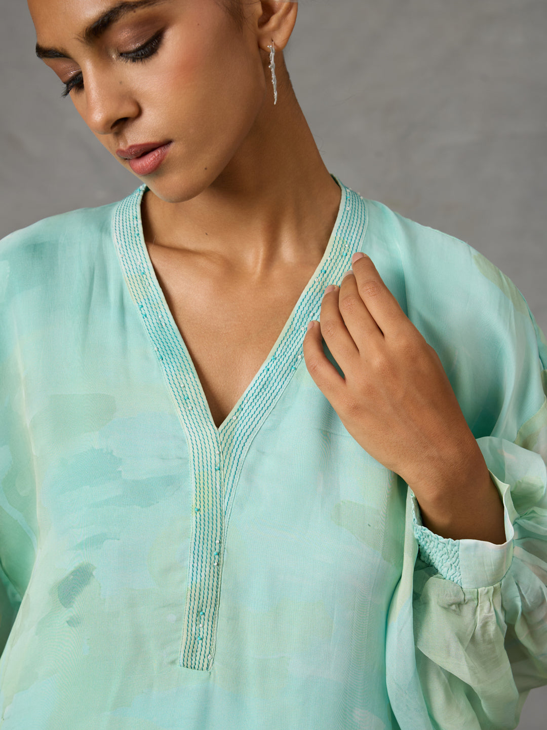 Watercolor Printed Kurta