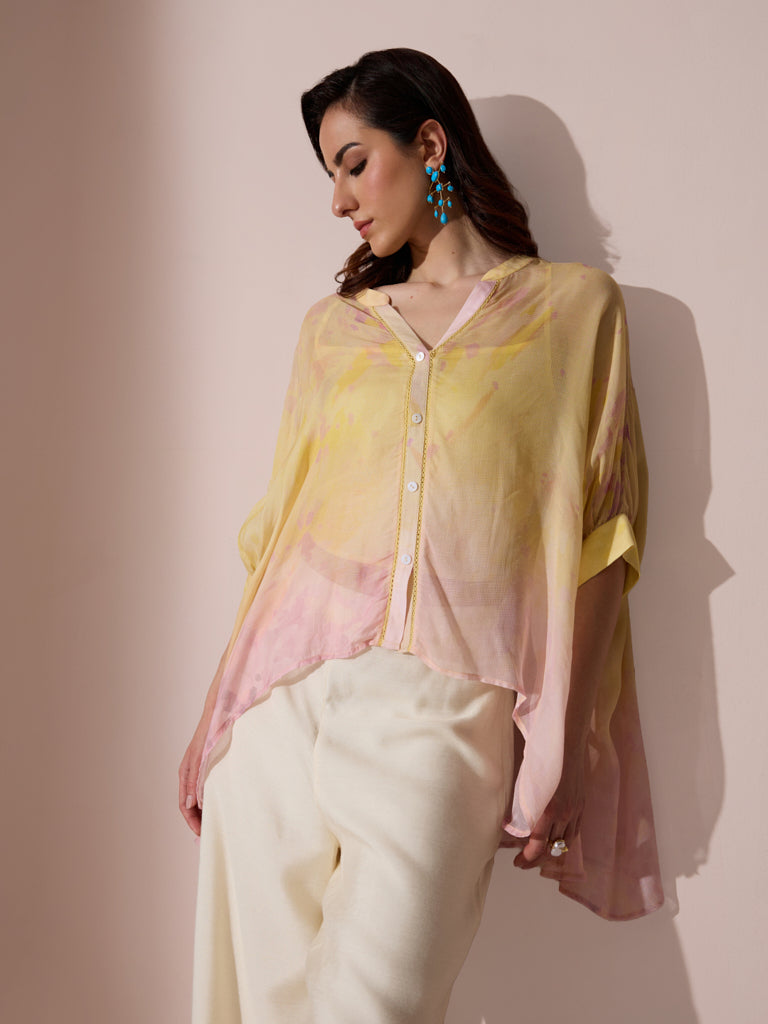 Printed Anti-Fit Top with Camisole