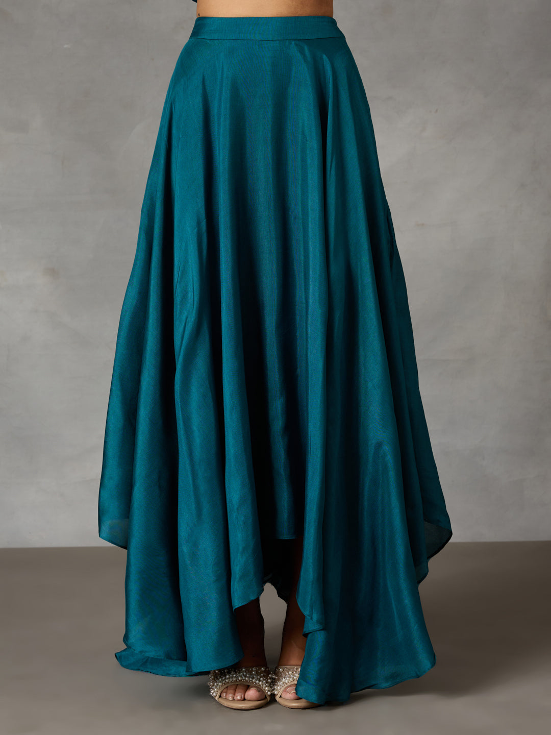 High-Low Skirt – Teal
