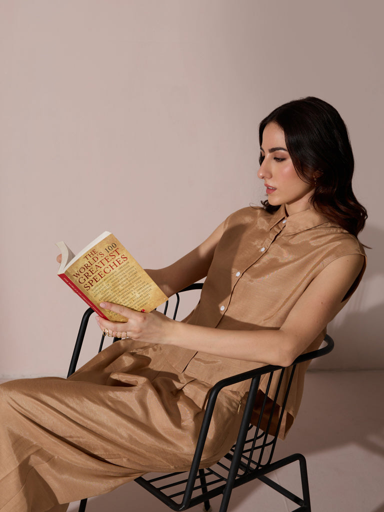 Solid Shirt - Brown