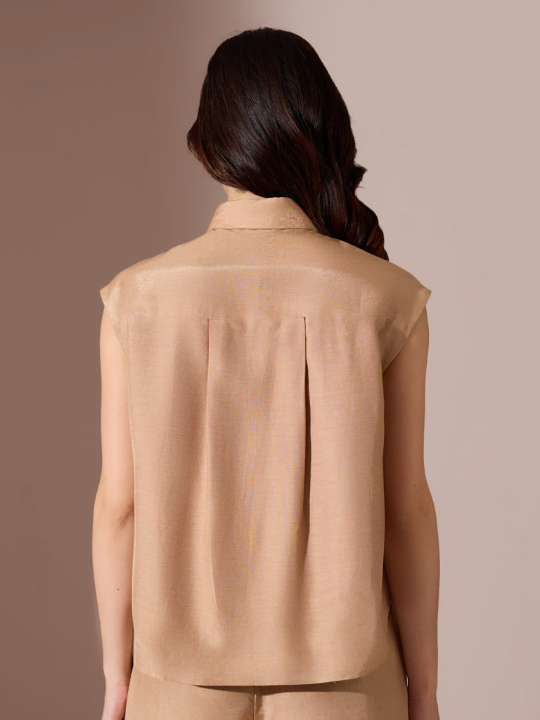Solid Shirt - Brown