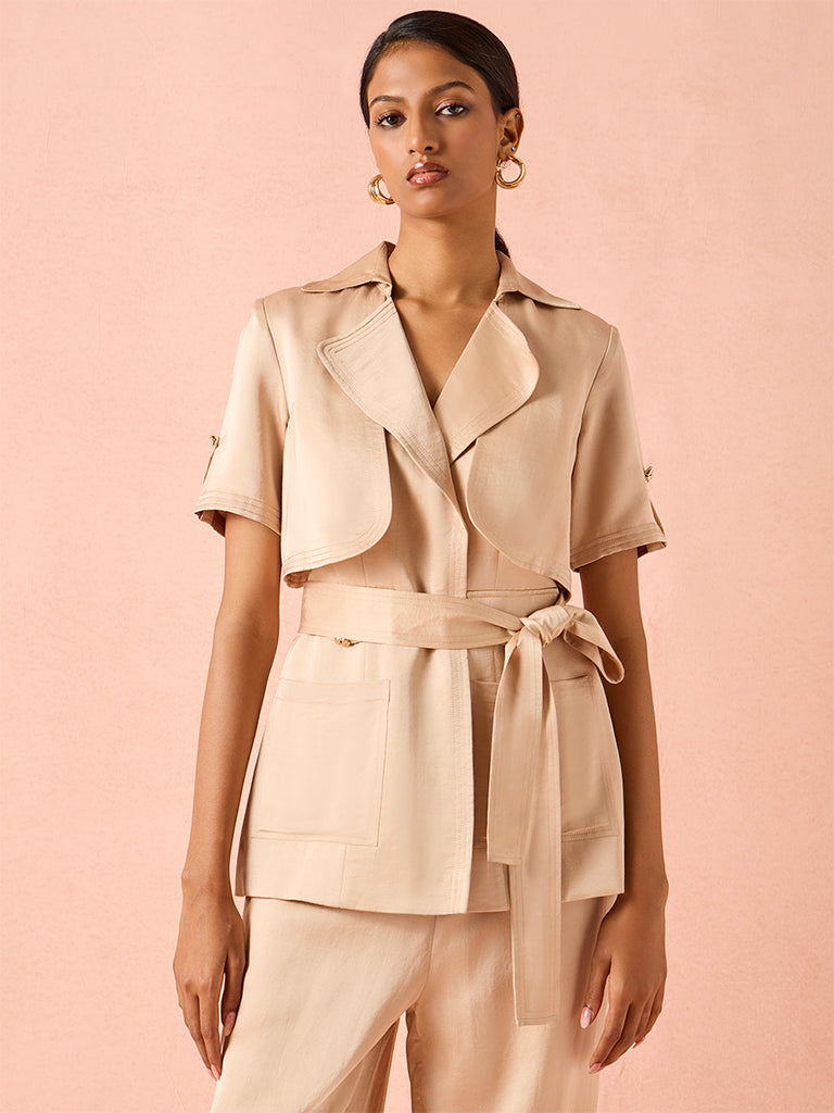 Structured Jacket – Beige