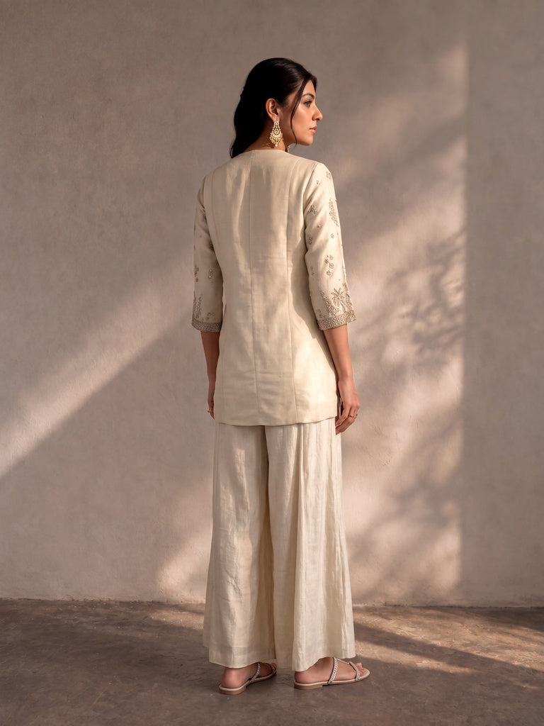 Samoh Embroidered Kurta - Ivory