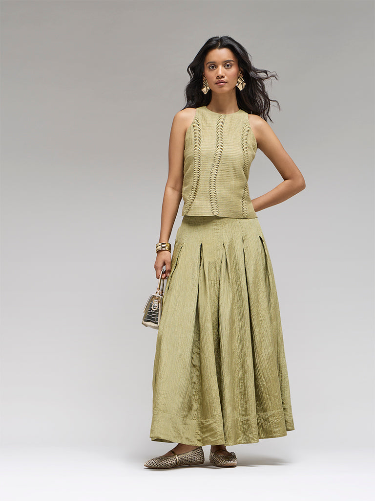 Textured Top – Olive
