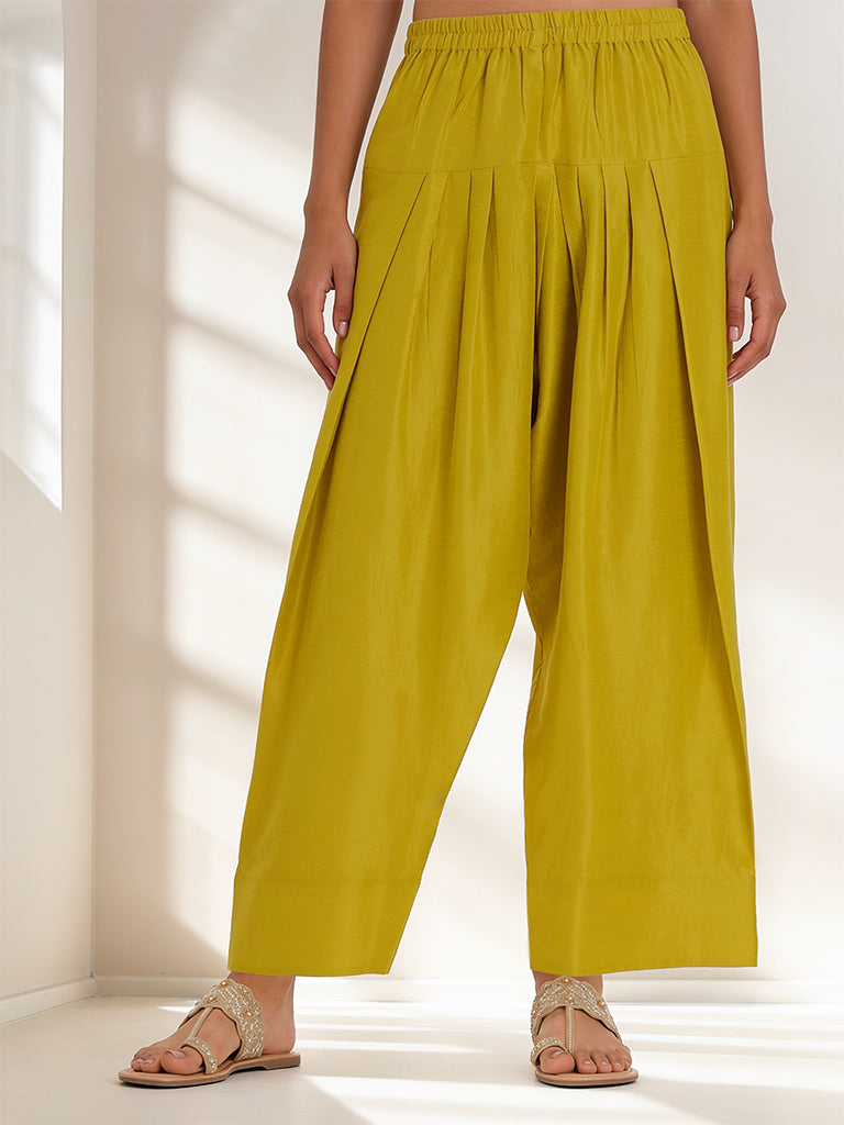 Solid Salwar - Yellow