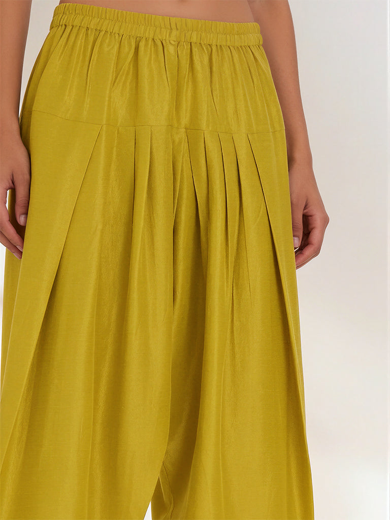 Solid Salwar - Yellow