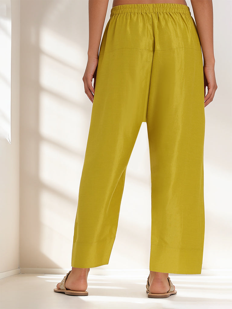 Solid Salwar - Yellow
