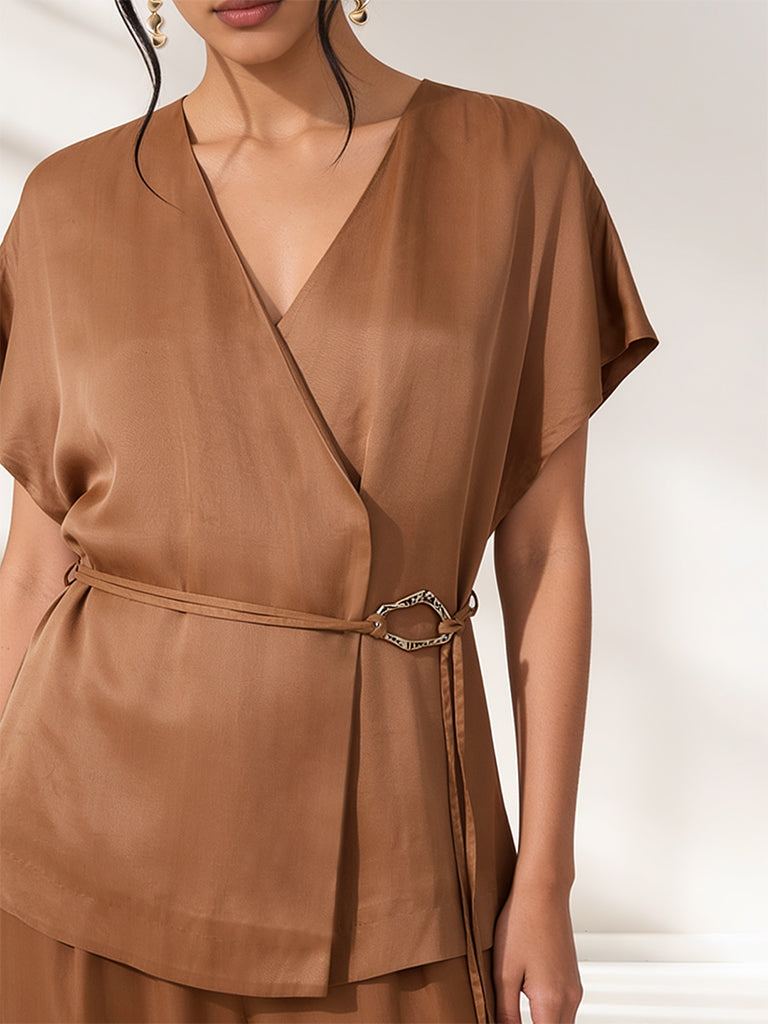Solid Co-ord Set - Tan