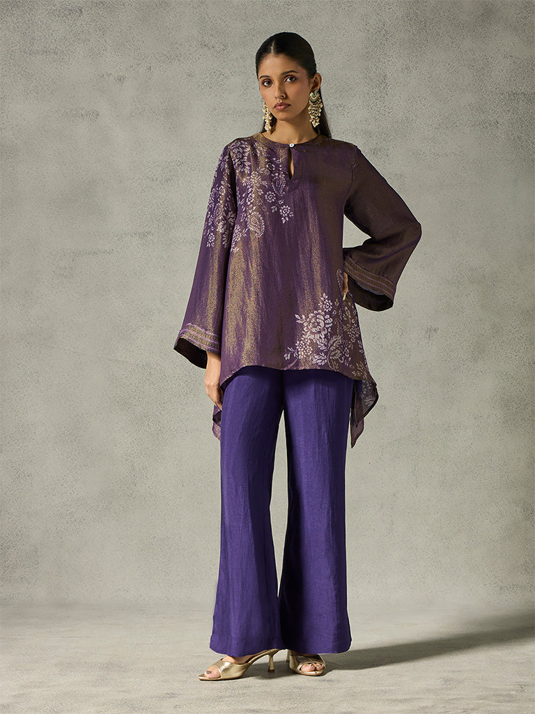 Flared Pants - Violet