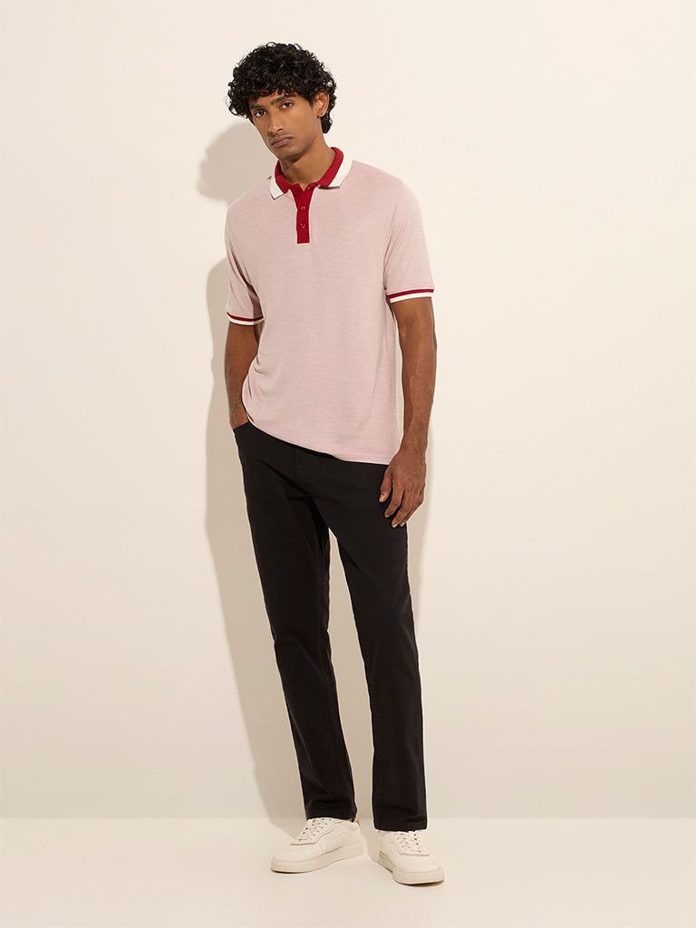 WES Casuals Black Relaxed-Fit Jeans