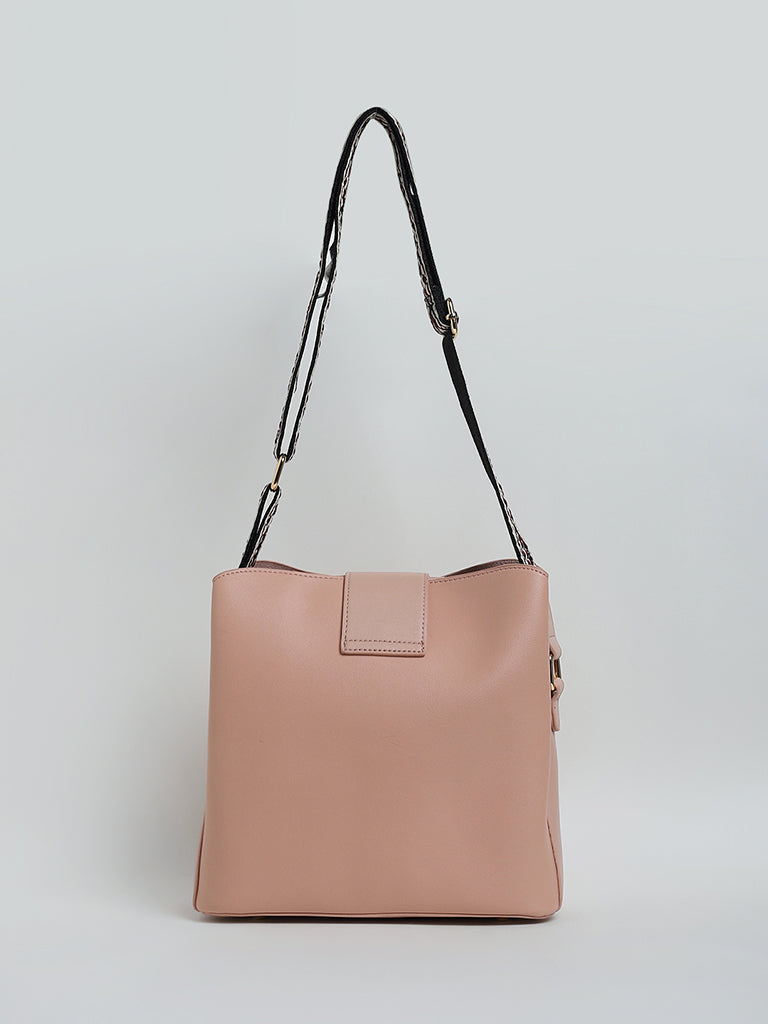 Buy Westside Dusty Pink Bucket Bag from Westside
