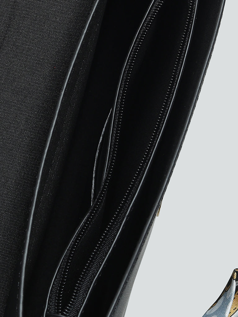 LOV Black Classic Shoulder Clutch Bag