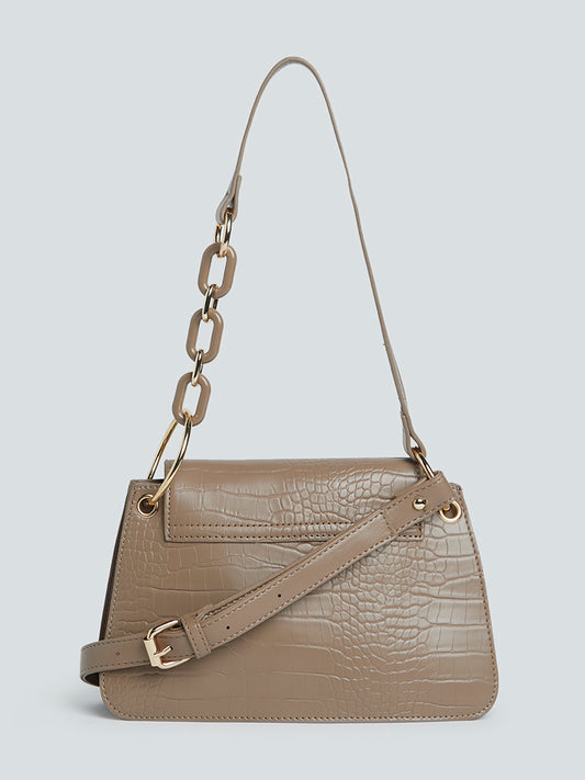 LOV Rosewood Faux-Leather Norah Shoulder Bag