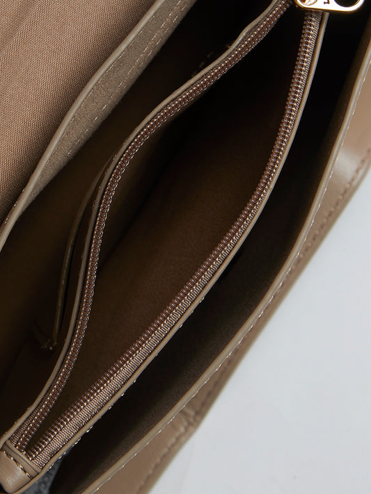 LOV Rosewood Faux-Leather Shoulder Bag