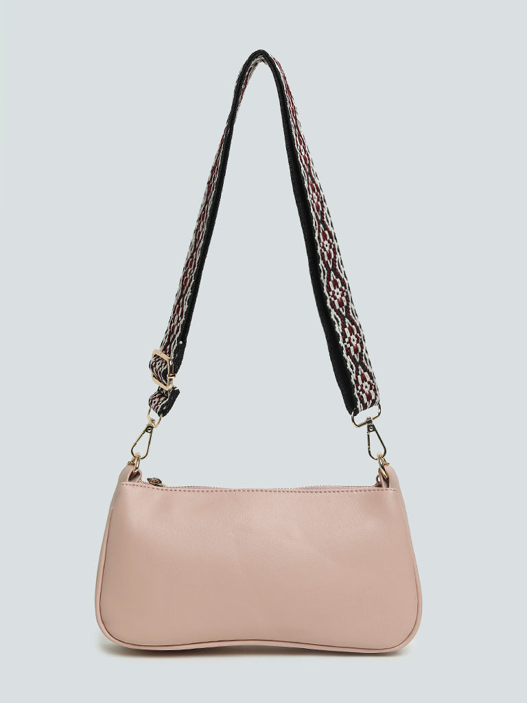 LOV Dusty Pink Cross Body Bag with Chain