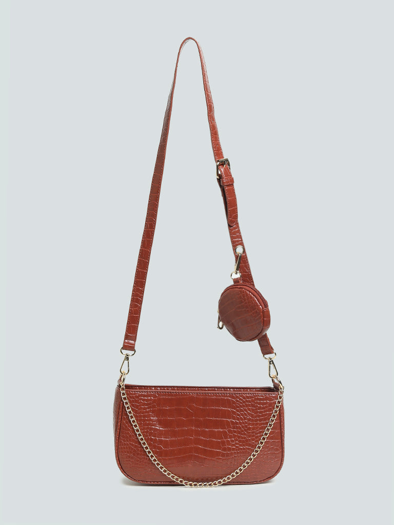 LOV Dark Rust Sling Bag