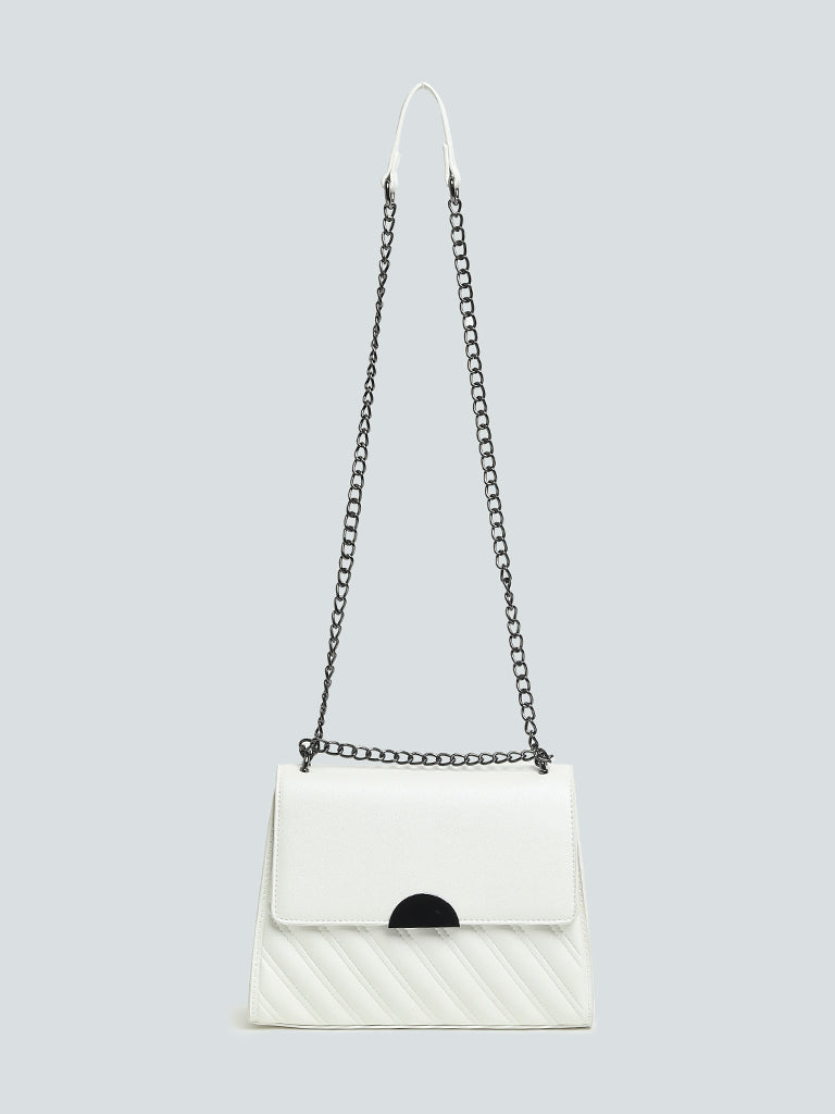 LOV Off-White Clutch Bag