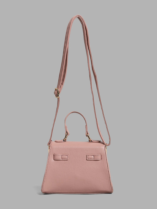 LOV Solid Peach Small Hand Bag