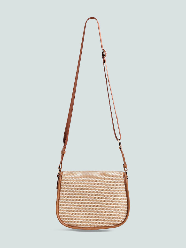 LOV Solid Beige Saddle Bag