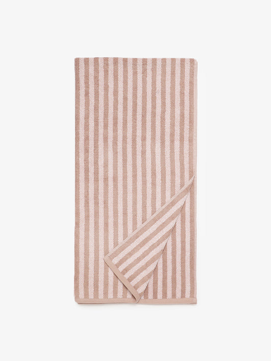 Westside Home Grisaille Stripe Bath Towel