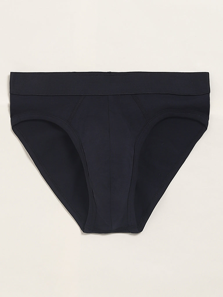 WES Lounge Navy Basic Briefs - Pack of 2