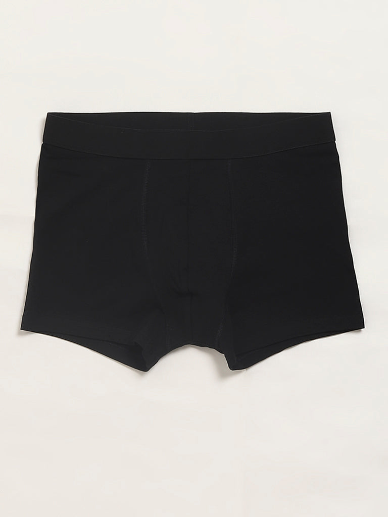 WES Lounge Grey Cotton Trunks - Pack of 2