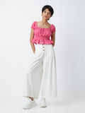 Bombay Paisley Persian Rose Crop Top