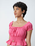Bombay Paisley Persian Rose Crop Top