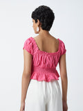 Bombay Paisley Persian Rose Crop Top